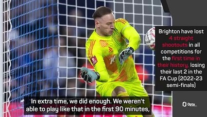 'I take responsibility' - Hurzeler on Brighton's FA Cup shootout loss to Forest