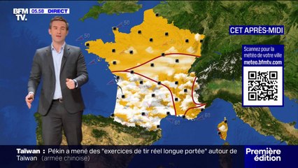 Grand soleil sur la moitié nord, pluies et nuages pour la moitié sud