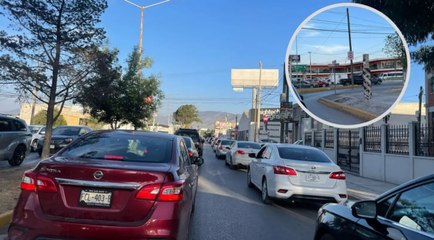 Tráfico en Saltillo: falta de pericia complica tránsito en cruce de Valdés Sánchez y LEA