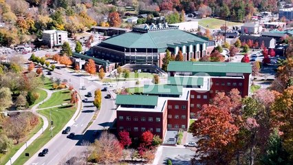 Holmes Convocation Center at Appalachian State University in Boone NC in Fall