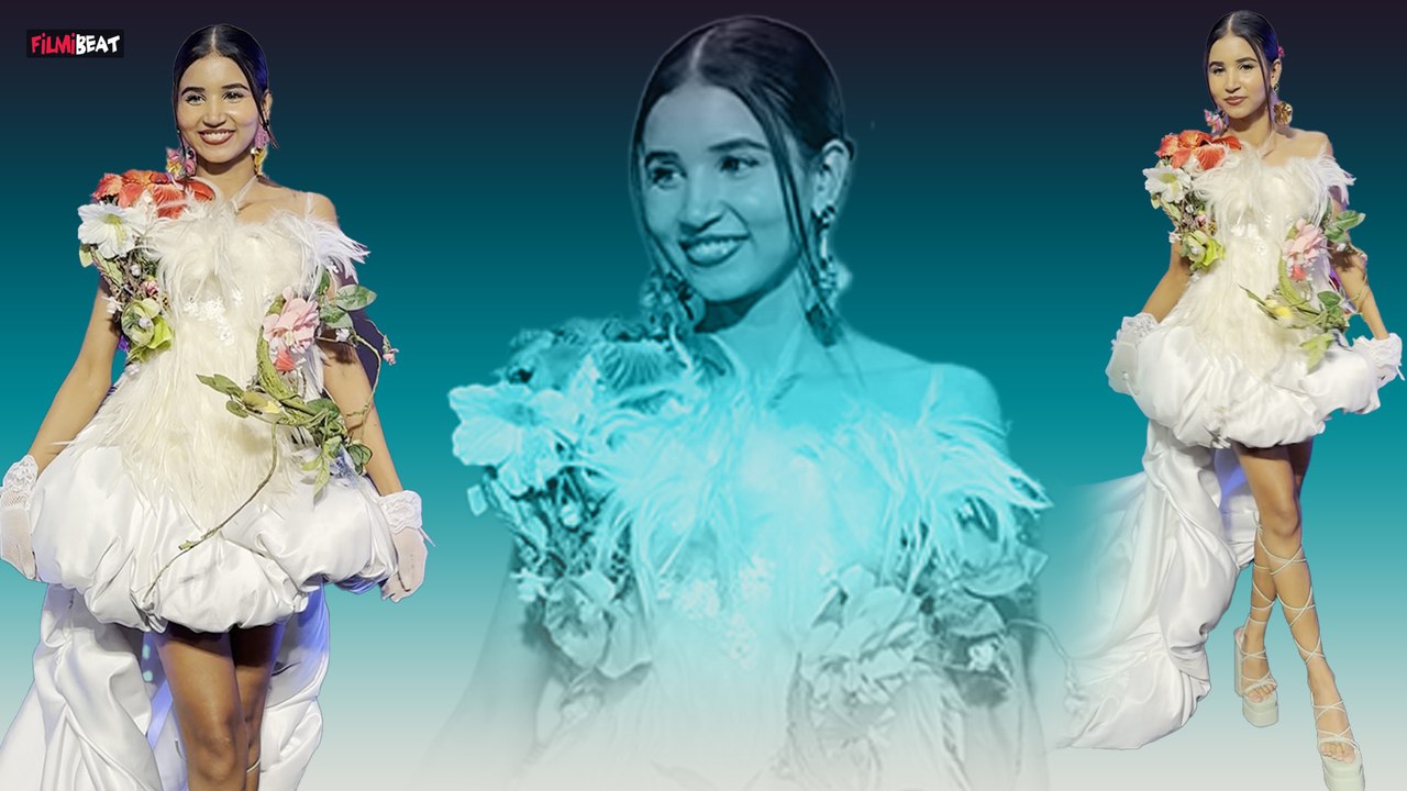 Nancy Tyagi shines at the Red Carpet of Fashion Event in her own stitched Dress, Viral Video