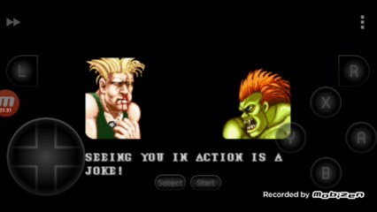 Street Fighter II Turbo: Hyper Fighting Guile vs Blanka Guile é derrotado por Blanka