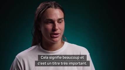 Miami - Sabalenka : “Un titre très important”