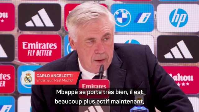 Ancelotti : “Mbappé a été très efficace sur coup franc à l'entraînement