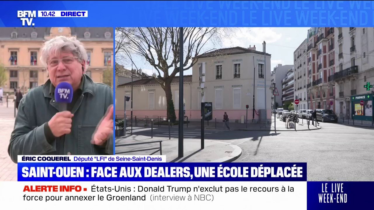 École déplacée à Saint-Ouen à cause des dealers: "Les gens ont parfois l'impression que dans ces quartiers-là, on les a oubliés", estime Éric Coquerel