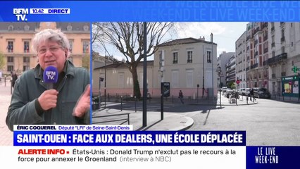 École déplacée à Saint-Ouen à cause des dealers: "Les gens ont parfois l'impression que dans ces quartiers-là, on les a oubliés", estime Éric Coquerel