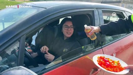 Trafik ekiplerinden yolcular ve sürücülere bayram tebriği ve uyarılar