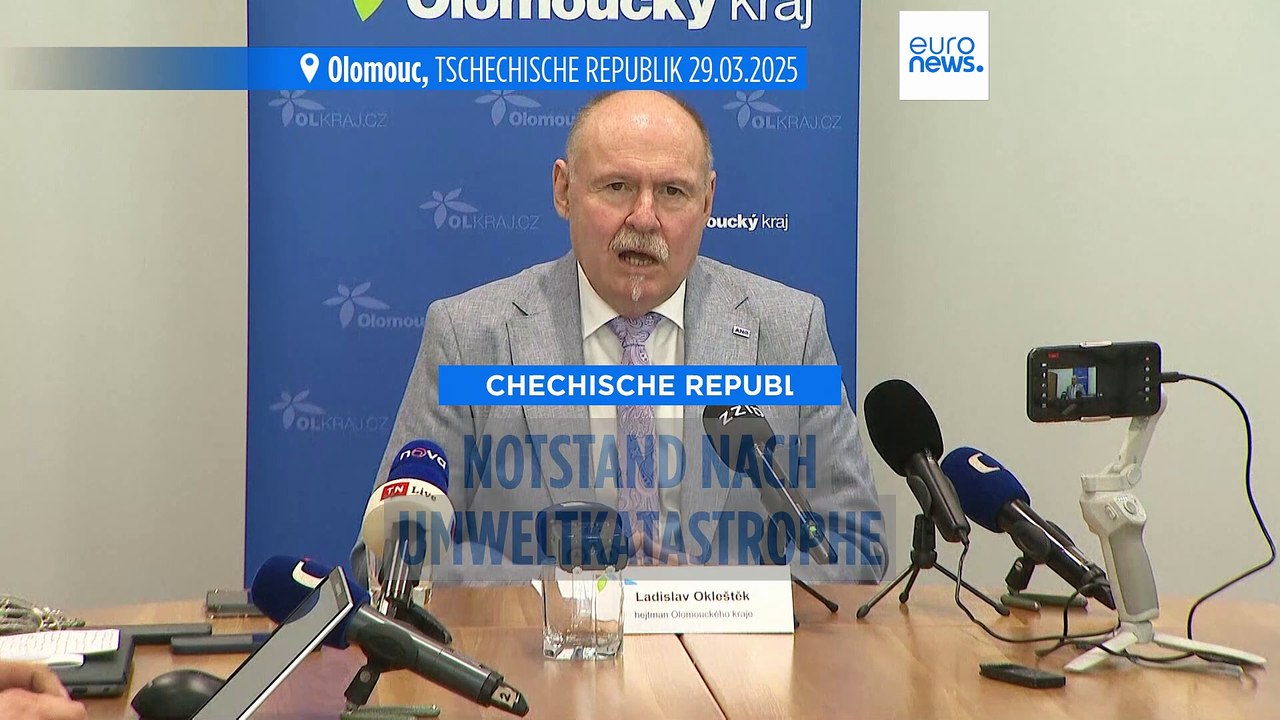 Notstand in der tschechischen region olomouc nach umweltkatastrophe