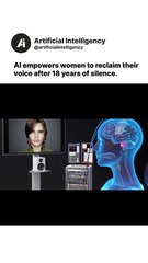 AI empowers women to reclaim their voice after 18 years of silence