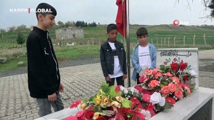 Arkadaşlarından bayramda Narin'in mezarına ziyaret