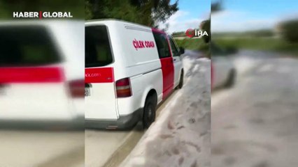 Bayram sabahı Antalya'ya dolu sürprizi
