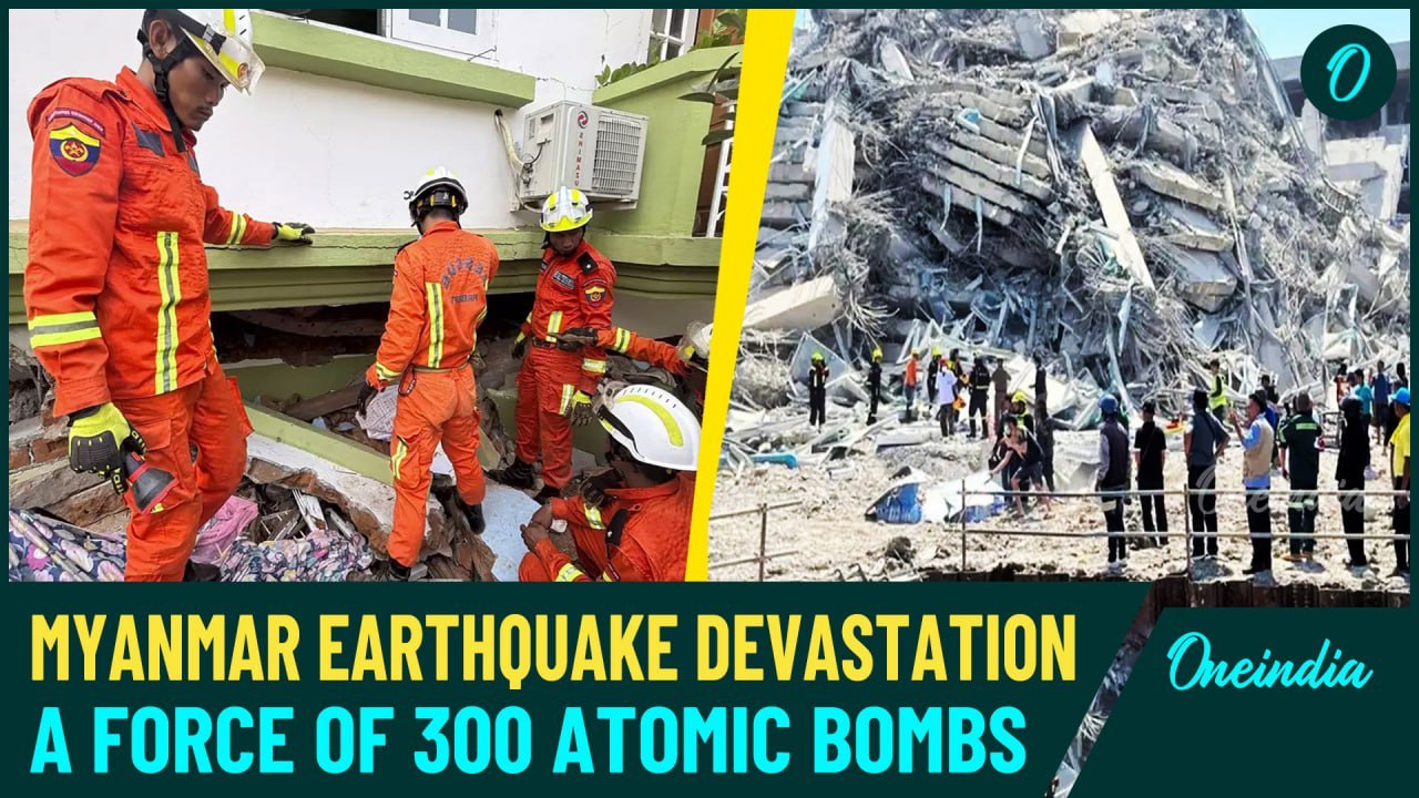 Myanmar Earthquake Disaster: 7.7-Magnitude Strikes with the Force of 300 Atomic Bombs, 1,600+ Dead