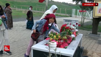 Diyarbakır’da Narin ve Rojin’in mezarlarına ziyaretçi akını