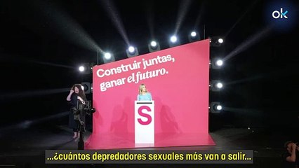 Una militante increpa en público a Díaz: "¿Cuántos depredadores sexuales van a salir del armario de Sumar?"