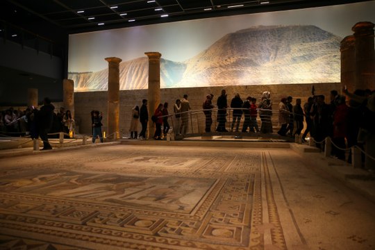 Zeugma Mozaik Müzesi’nde bayram yoğunluğu! 3 saatte 3 binden fazla ziyaretçi