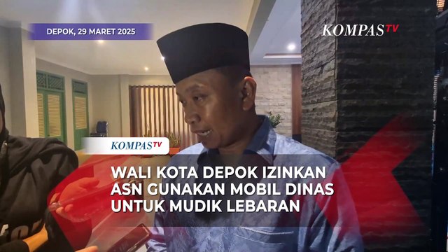 Alasan Wali Kota Depok Izinkan ASN Pakai Mobil Dinas untuk Mudik Lebaran