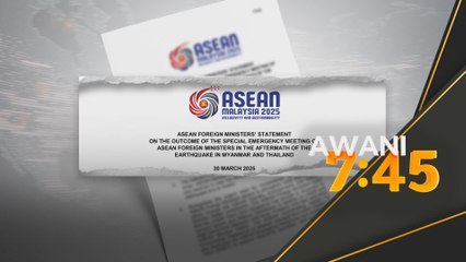 ASEAN adakan mesyuarat khas tergempar bincang kesan bencana