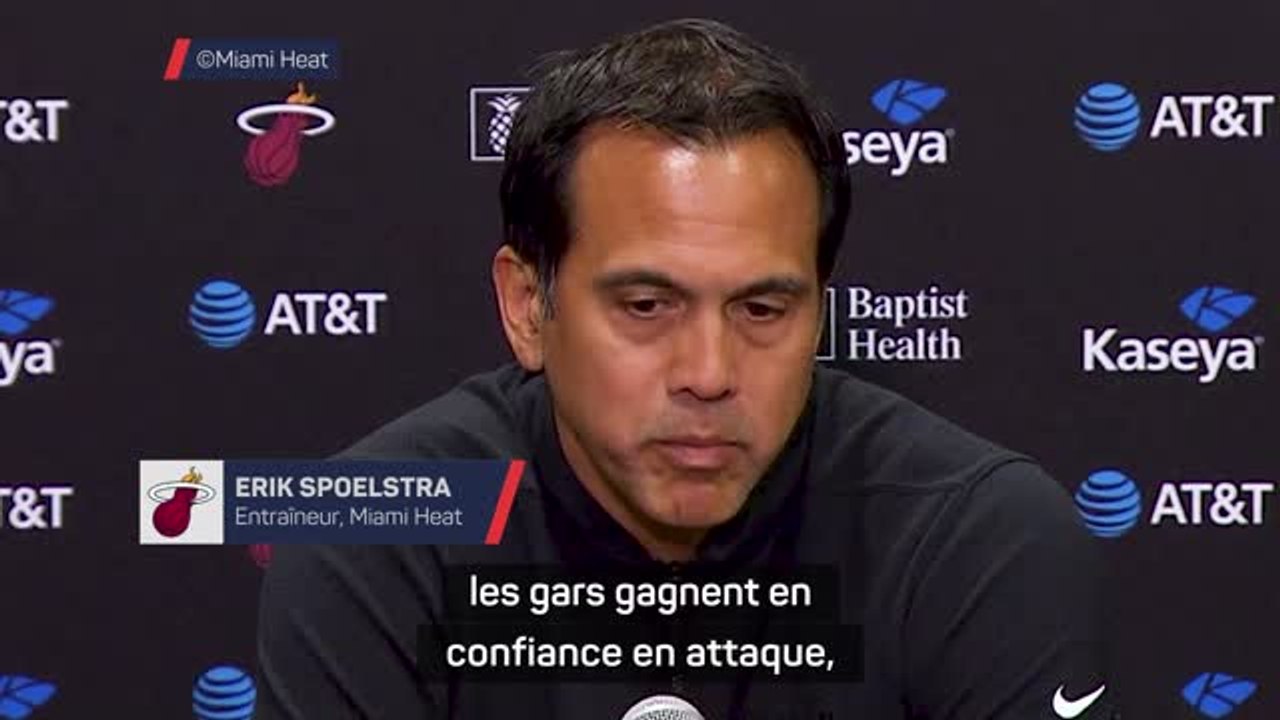 Heat - Spoelstra : “Bien de voir les gars jouer librement et avec confiance”