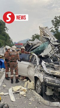 Three dead, four injured in five-vehicle crash near Bentong