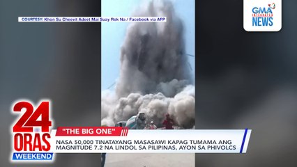 ONLINE EXCLUSIVE- Nasa 50,000 tinatayang masasawi kapag tumama ang magnitude 7.2 na lindol sa Pilipinas, ayon sa PHIVOLCS | 24 Oras Weekend