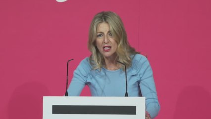 Yolanda Díaz: "No es el momento de rearmar Europa..."