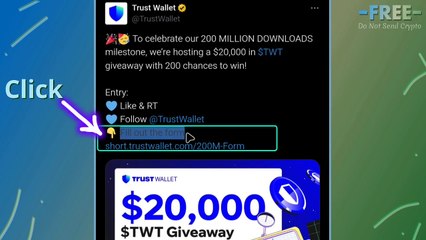 Trust Wallet TWT giveaway  Celebrate 200M Downloads  How to Participate
