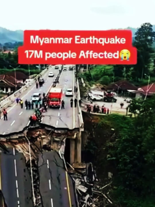 Devastating Earthquake in Myanmar & Thailand || #breakingnews #shorts  #earthquakehitsmyanmar