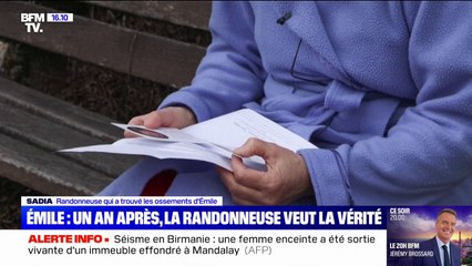 "J'attends la vérité":  ce que disait la randonneuse qui a retrouvé les ossements du petit Émile à BFMTV avant les gardes à vue de la famille