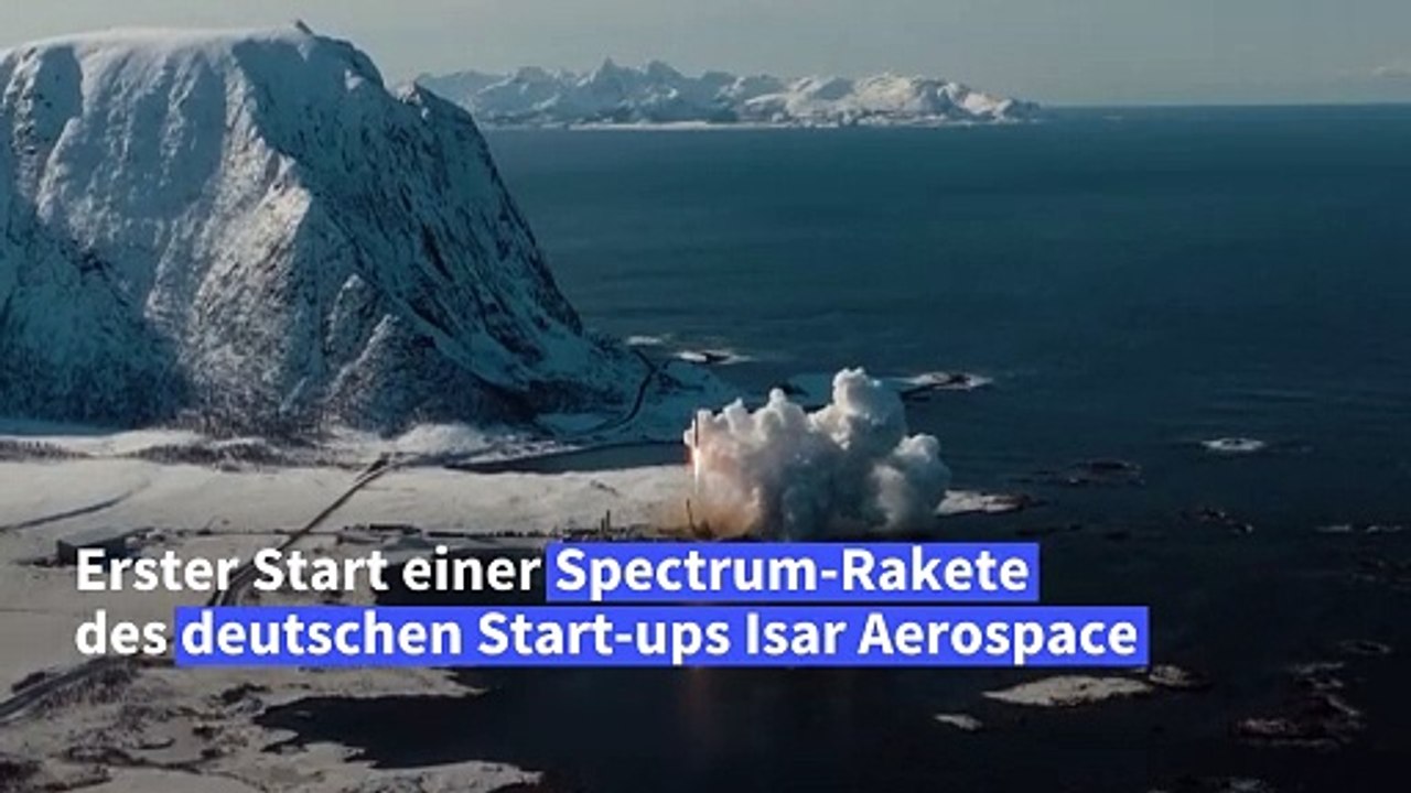 Europäische Spectrum-Rakete stürzt nach Start ins Meer