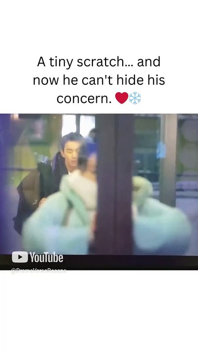 A tiny scratch… and now he can't hide his concern. ❤️❄️#cdrama #wulei