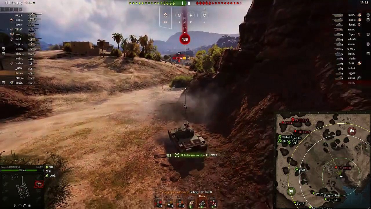 WZ-131 - Arty Jagd auf El Halluf 4 Kills [World of Tanks - Deutsch - Gameplay]