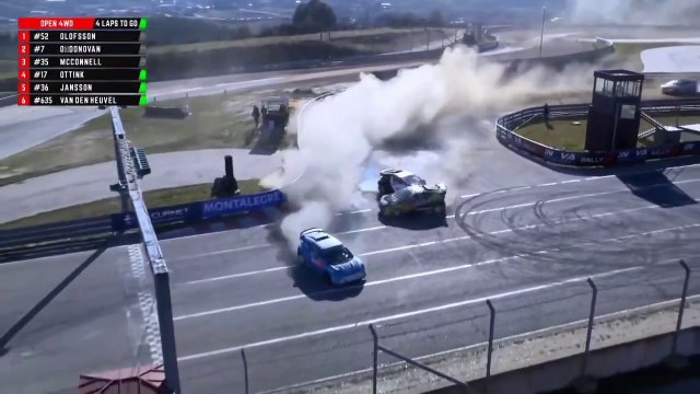 RallyX 2025 Montalegre 2 4WD Semi Final 2 O'Donovan Olfsson McConnell Crash