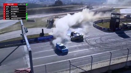 RallyX 2025 Montalegre 2 4WD Semi Final 2 O'Donovan Olfsson McConnell Crash