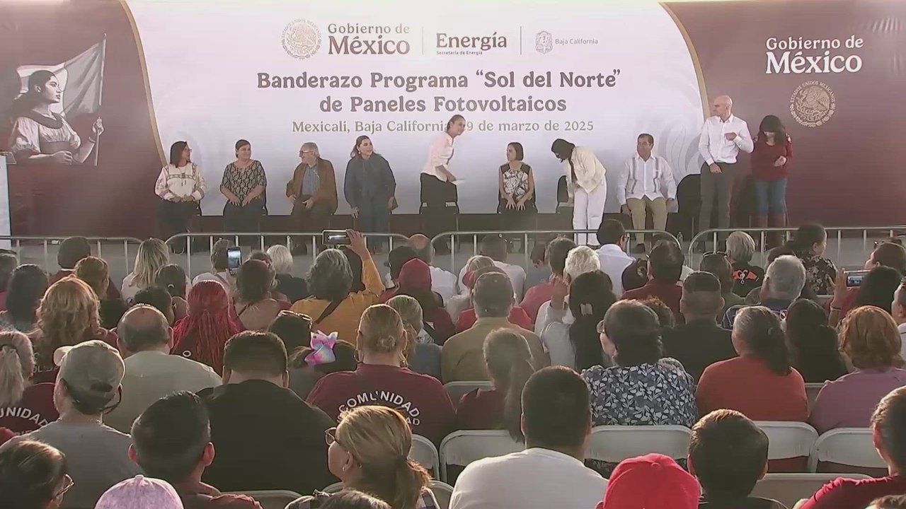 Nuevo discurso de Claudia Sheinbaum contra la corrupción | programa de paneles solares, Baja California