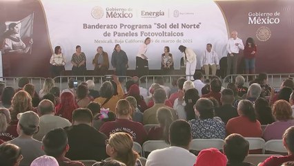 Nuevo discurso de Claudia Sheinbaum contra la corrupción | programa de paneles solares, Baja California