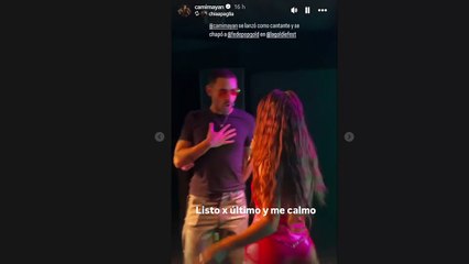 El debut de Camila Mayan como rockstar: jugado look y chape en el escenario