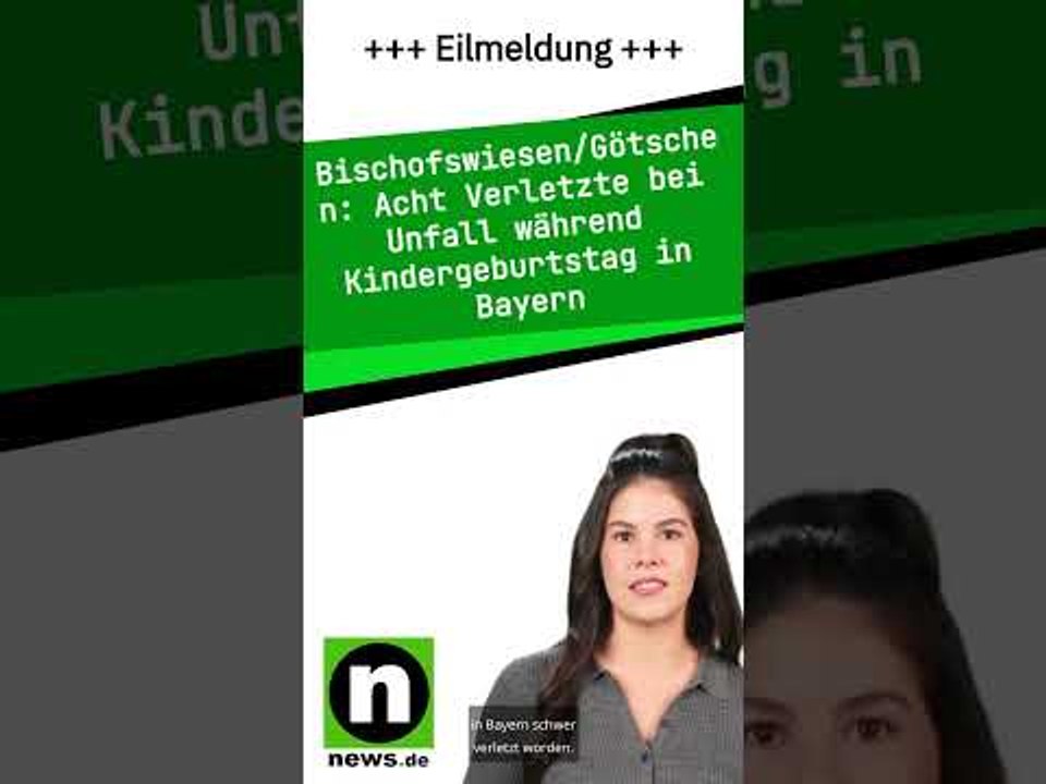 Acht Verletzte bei Unfall während Kindergeburtstag in Bayern