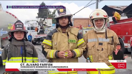 VIDEO | Se registró incendio de gran magnitud en un parque industrial de Mosquera