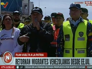 Vpdte. Sec. Diosdado Cabello asegura que amenazas no detendrán el plan de repatriación de migrantes