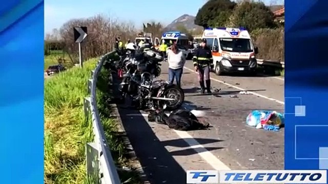 Video News - Ubriaco alla guida travolge cinque moto, arrestato