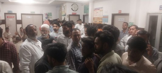 उपचार के दौरान युवक की मौत, हॉ​स्पिटल में हंगामा