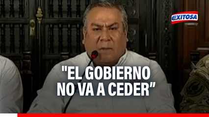 Gustavo Adrianzén al crimen organizado: "El Gobierno no va a ceder y no va a darles respiro"