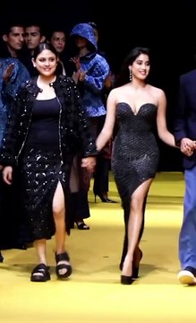 Jahnvi Kapoor On Ramp For Atelier Nexa Presents Afew Rahul Mishra Collection LFW 2025#jhanvikapoor