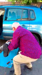 Grandpa’s Epic Car Mechanic Prank! 🚗😂✨ #123go