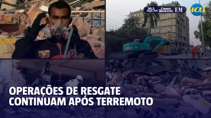 Operações de resgate continuam após terremoto que deixou 1.700 mortos em Mianmar