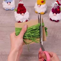 DIY adorable yarn gnome decorations 🎅