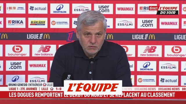 Genesio : «Il faut parfois savoir se contenter d'une petite victoire» - Foot - L1 - Lille