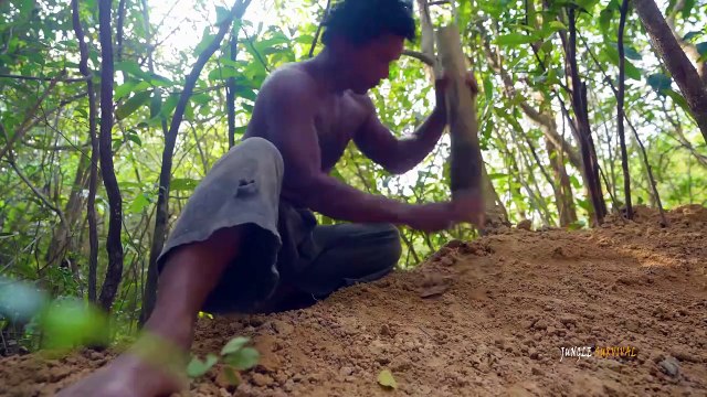 How to Build The Most Beautiful Swimming Pool for my Secret Underground House by Ancient Skills