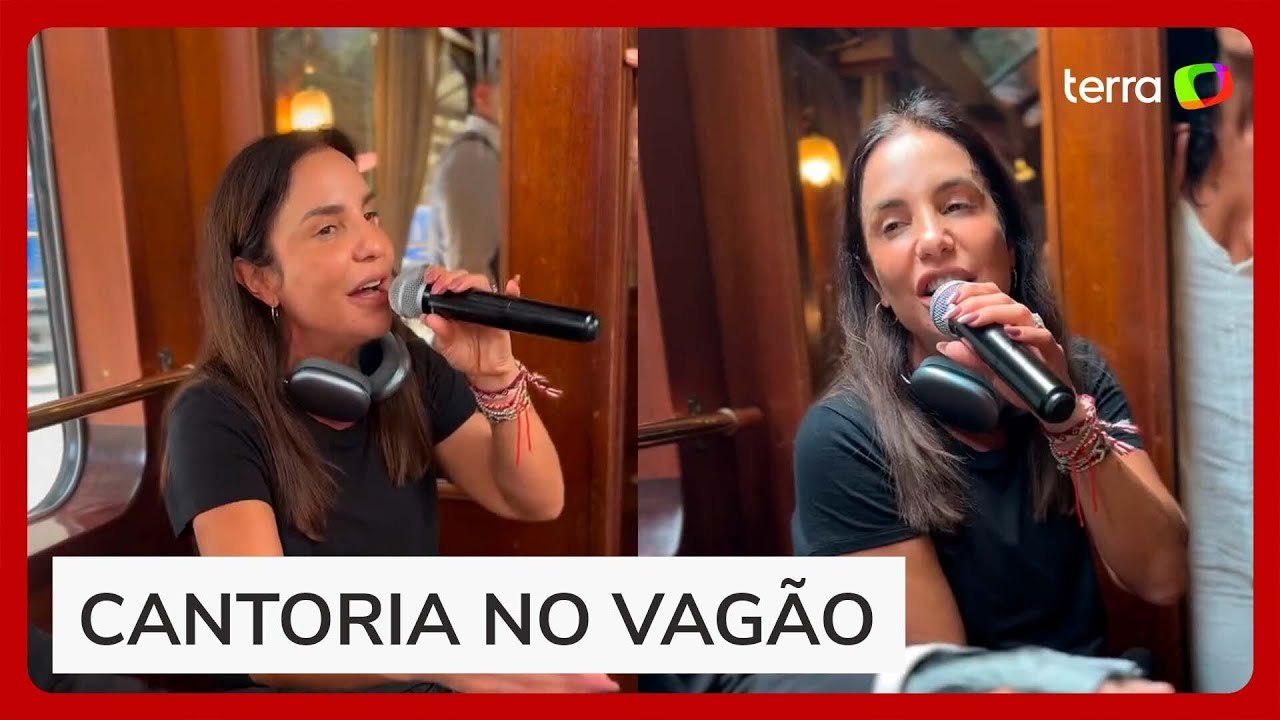 Ivete Sangalo faz show surpresa em trem no Peru e impressiona passageiros