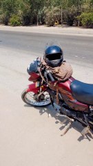 Honey Bee in helmet | Be careful during riding